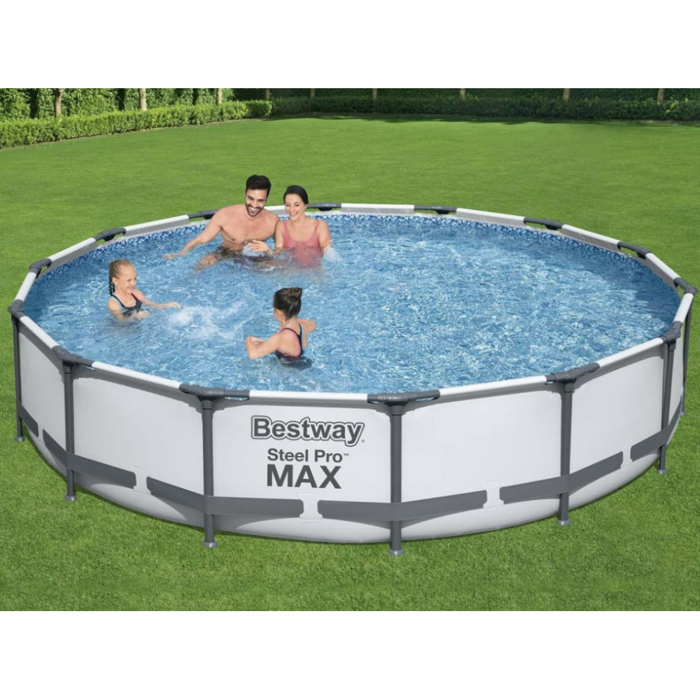 Басейн каркасний 10 в 1 Bestway 56595 Steel Pro 427 см (6942138933642)