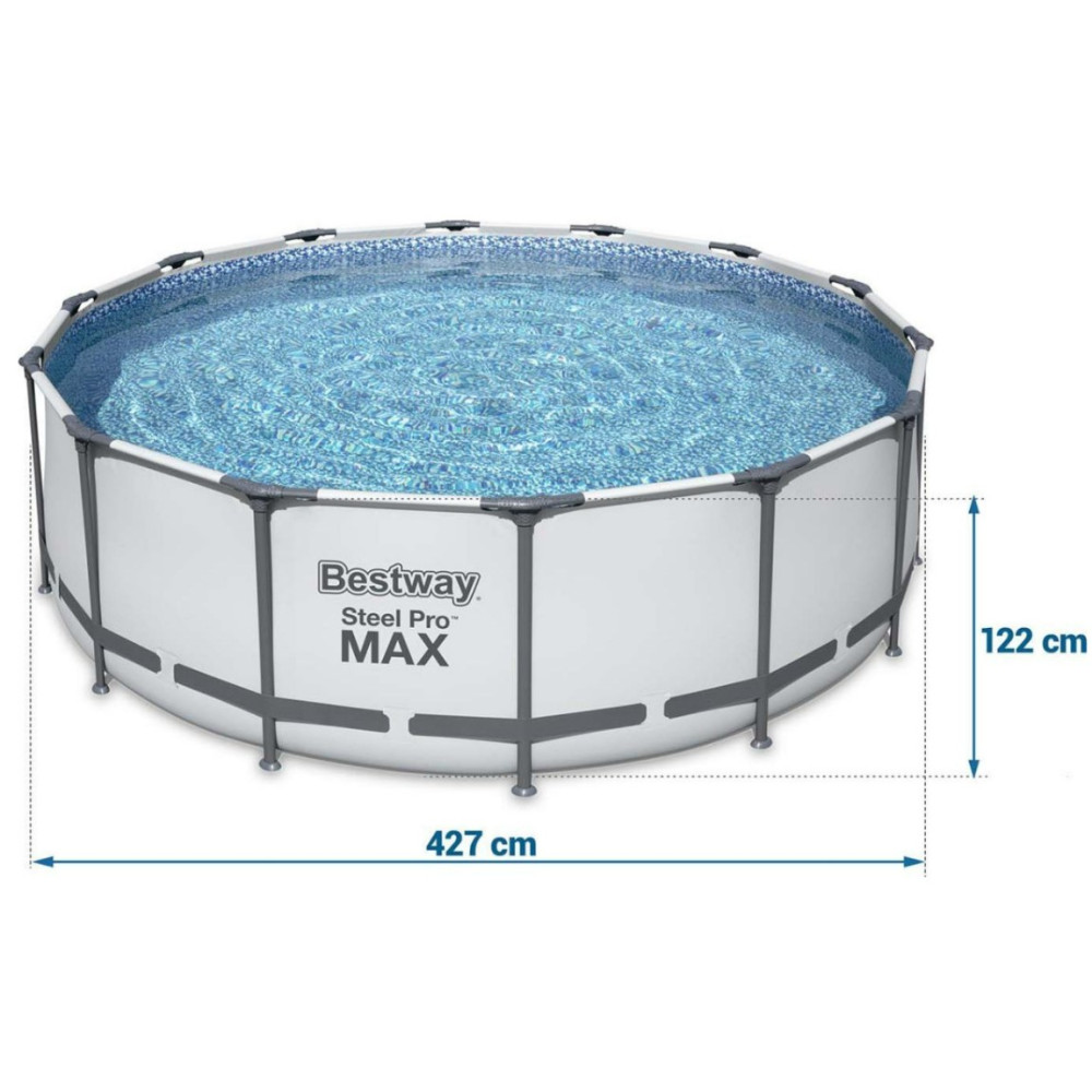 Басейн каркасний 12 в 1 Bestway 5612X Steel Pro Max 427 см (6942138983258)