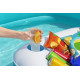 Басейн надувний Bestway 54446 з плаваючим столом Sippin' Summer 218 x 218 x 48 см (DM-54446)