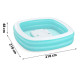 Басейн надувний Bestway 54446 з плаваючим столом Sippin' Summer 218 x 218 x 48 см (DM-54446)