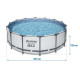 Басейн каркасний 12 в 1 Bestway 5612X 427 x 122 см (DM-5612X)