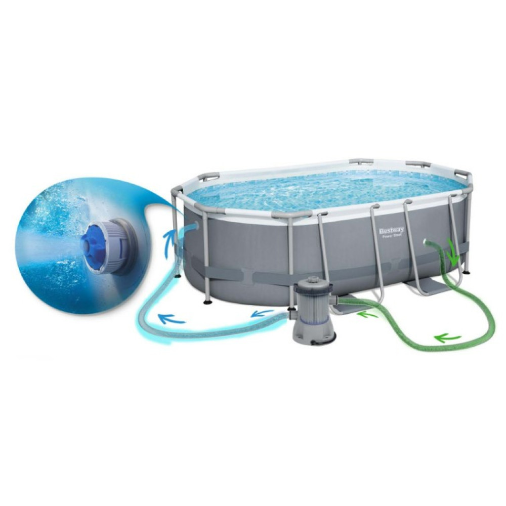 Басейн каркасний 10 в 1 Bestway 5614A 305 x 200 x 84 см (DM-5614A)