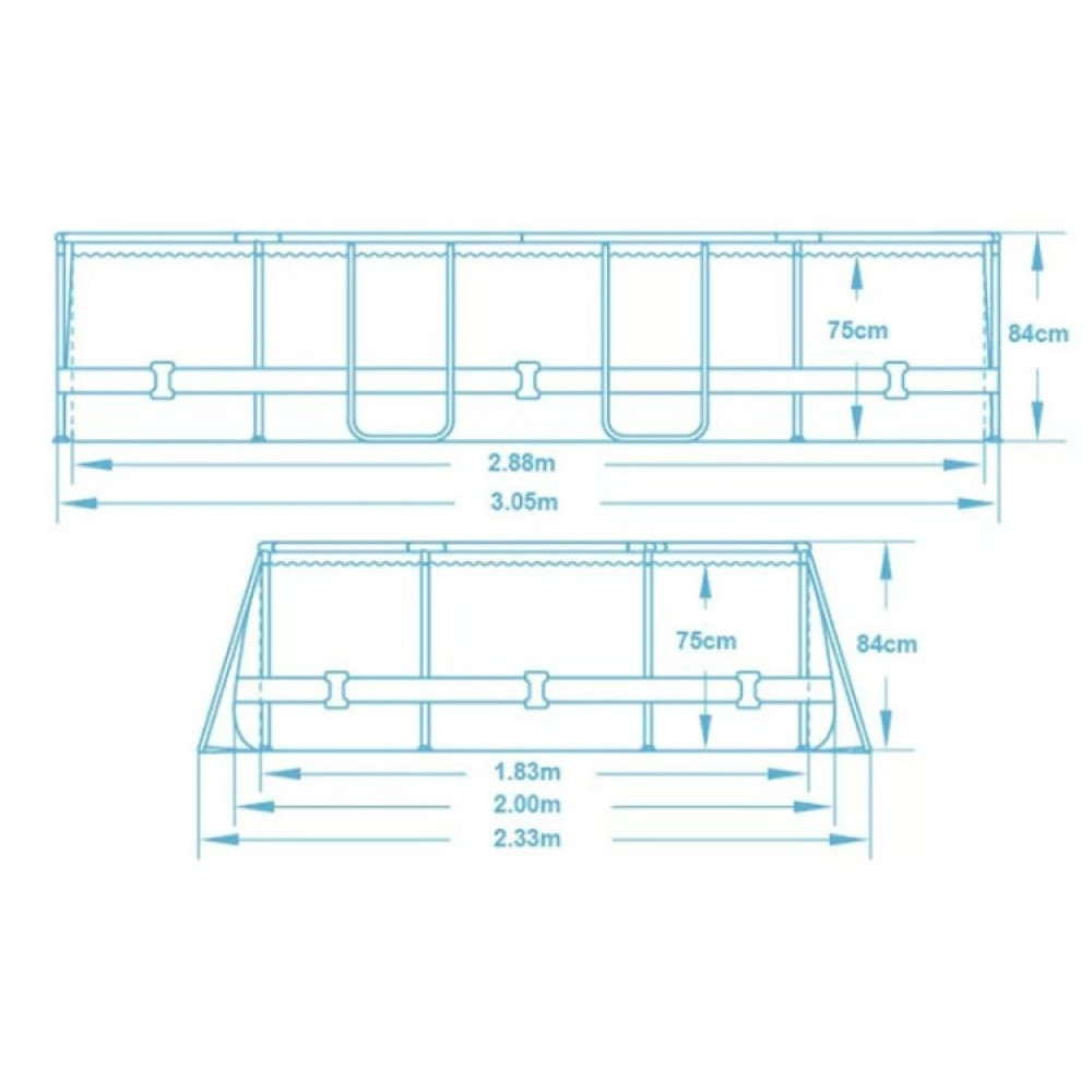 Басейн каркасний 10 в 1 Bestway 5614A 305 x 200 x 84 см (DM-5614A)