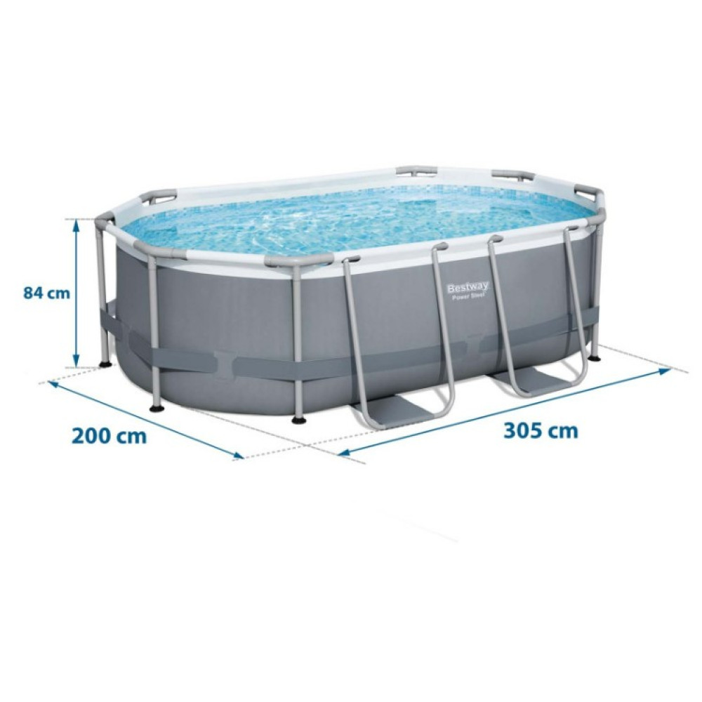Басейн каркасний 10 в 1 Bestway 5614A 305 x 200 x 84 см (DM-5614A)