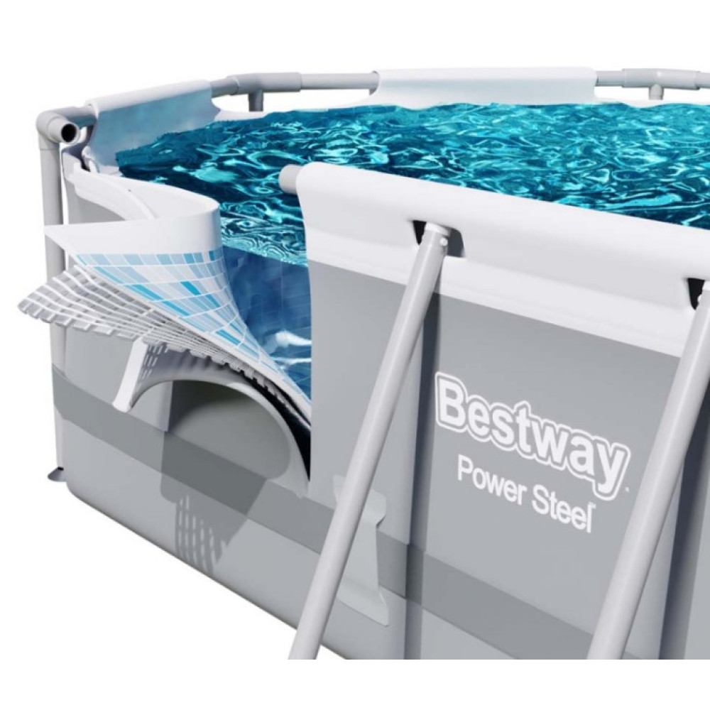 Басейн каркасний овальний 17 в 1 Bestway 5614A + машина для створення бульбашок 305 x 200 x 84 см (DM-5614A-M)