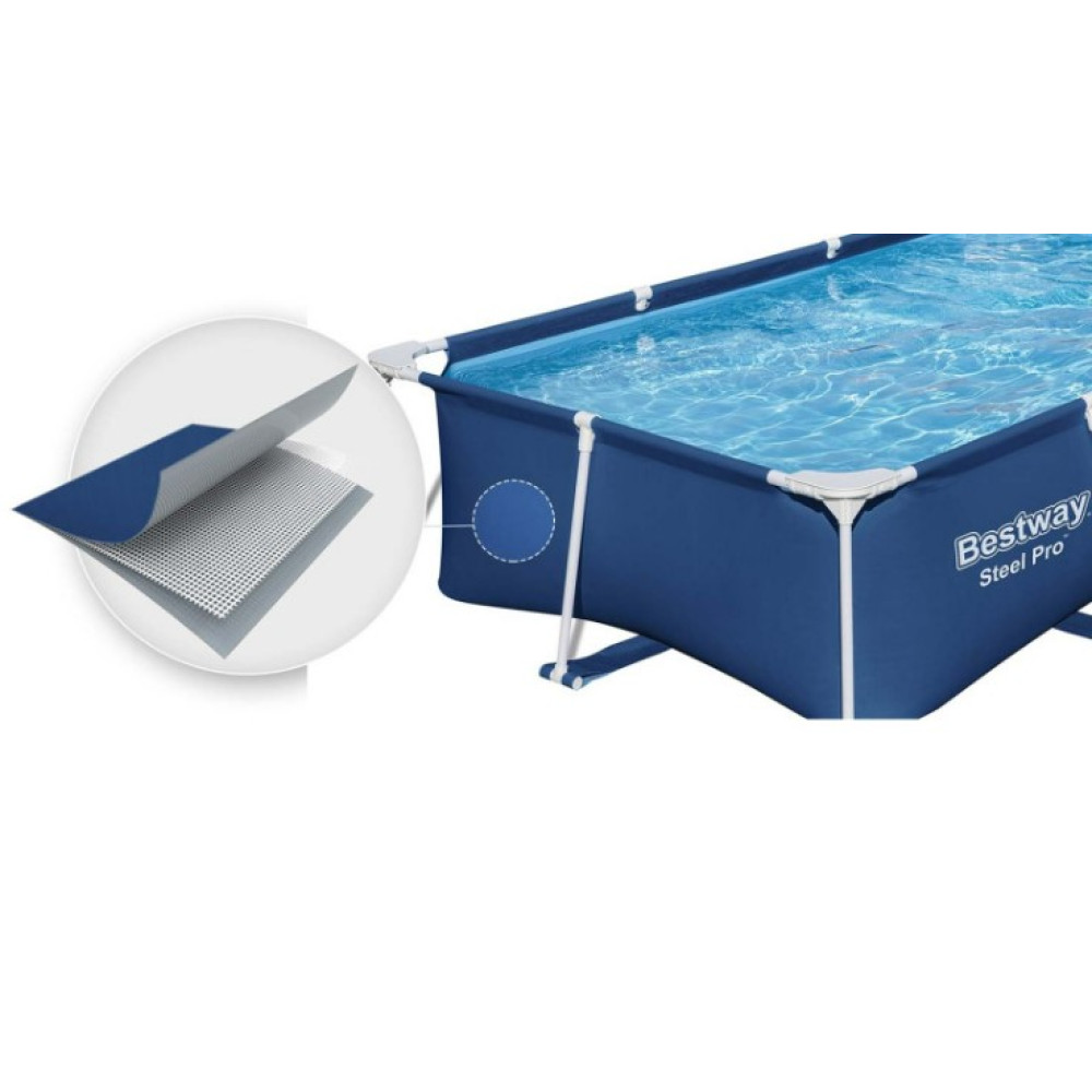 Басейн каркасний прямокутний 15 в 1 Bestway 56403N 259 x 170 x 61 см (DM-56403N-15W1)