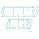 Басейн каркасний прямокутний 15 в 1 Bestway 56403N 259 x 170 x 61 см (DM-56403N-15W1)