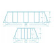 Басейн каркасний прямокутний 18 в 1 Bestway 56441 404 x 201 x 100 см (DM-56441-17W1)