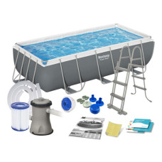 Басейн каркасний прямокутний 11 в 1 Bestway 56441 404 x 201 x 100 см (DM-56441-BESTWAY)