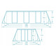 Басейн каркасний прямокутний 11 в 1 Bestway 56441 404 x 201 x 100 см (DM-56441-BESTWAY)