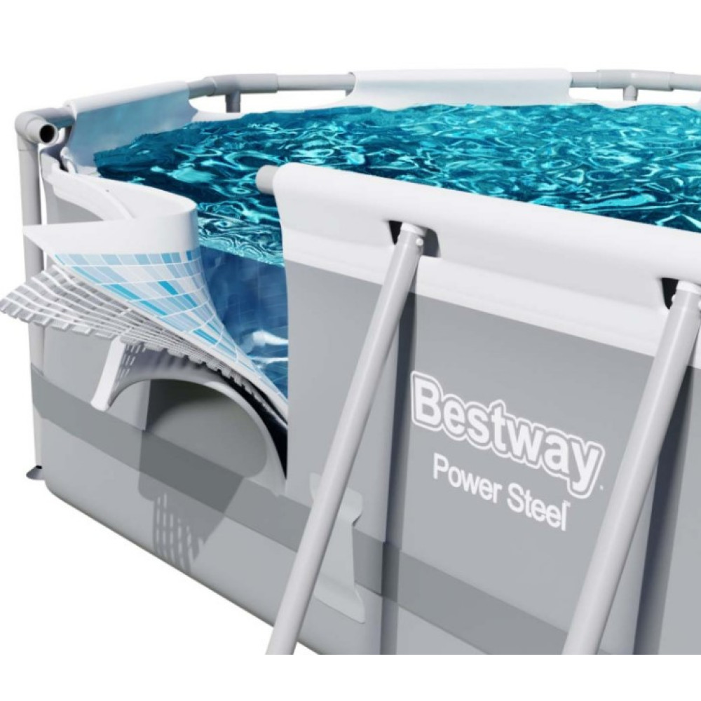 Басейн каркасний овальний 18 в 1 Bestway 56448 + піноутворювач 488 x 305 x 107 см (DM-56448-M)