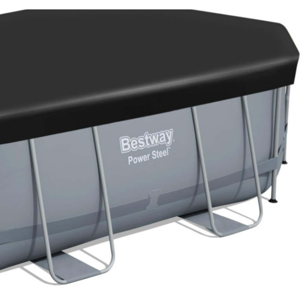Басейн каркасний овальний 18 в 1 Bestway 56448 + піноутворювач 488 x 305 x 107 см (DM-56448-M)