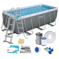 Басейн каркасний прямокутний 11 в 1 Bestway 56456N 412 x 201 x 122 см (DM-56456N)