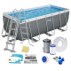 Басейн каркасний прямокутний 11 в 1 Bestway 56456N 412 x 201 x 122 см (DM-56456N)