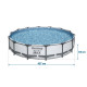 Басейн каркасний 9 в 1 Bestway 56595 427 x 84 см (DM-56595)