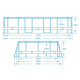 Басейн каркасний овальний 18 в 1 Bestway 56620 427 x 250 x 100 см (DM-56620-17W1)