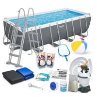 Басейн каркасний прямокутний 18 в 1 Bestway 56671N 488 x 244 x 122 см (DM-56671N-17W1)