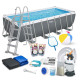 Басейн каркасний прямокутний 18 в 1 Bestway 56671N 488 x 244 x 122 см (DM-56671N-17W1)