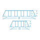 Басейн каркасний овальний 12 в 1 Bestway 56710 549 x 274 x 122 см (DM-56710)