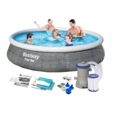 Басейн надувний 9 в 1 Bestway 57376 396 x 84 см (DM-57376)