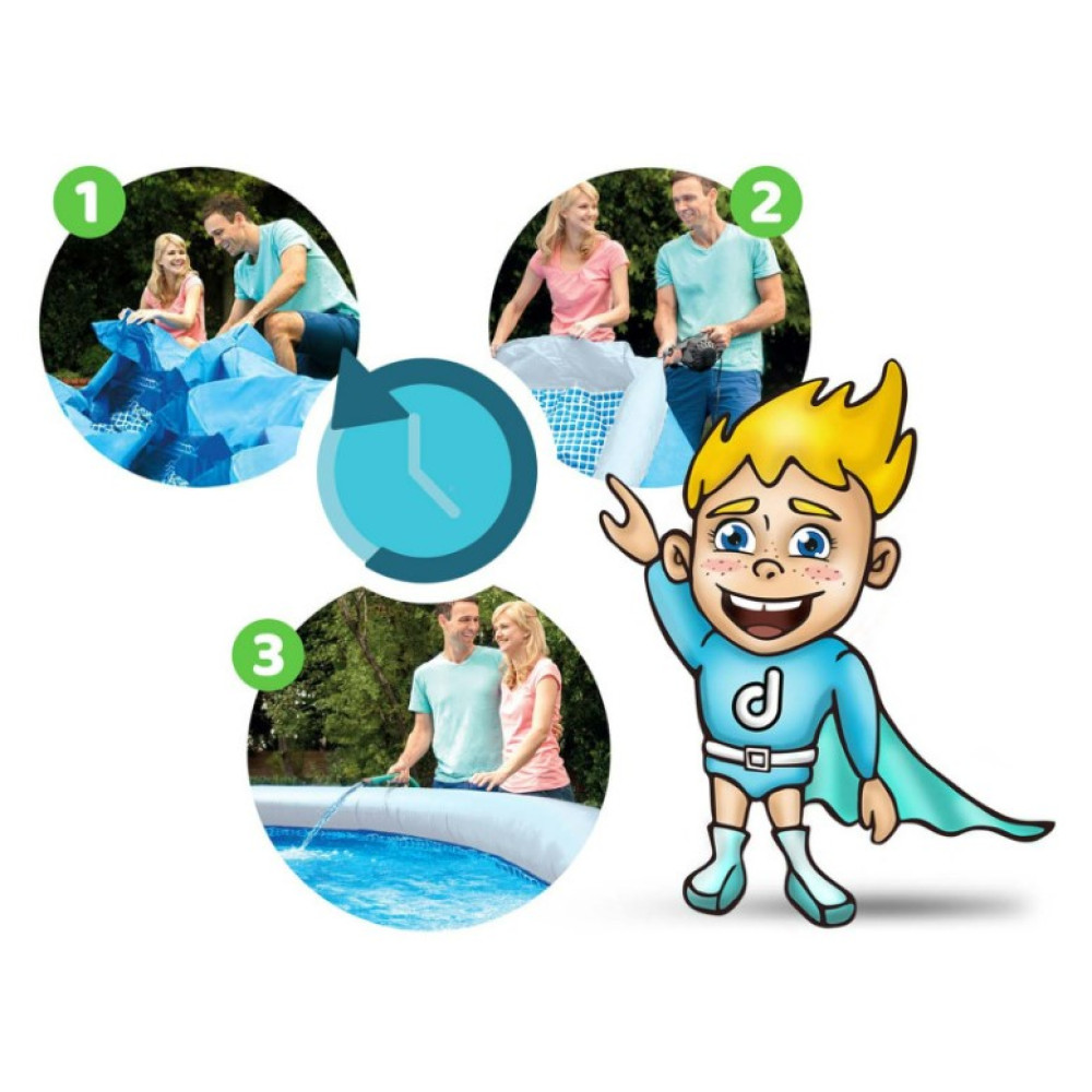 Басейн надувний 9 в 1 Bestway 57445 366 x 76 см (DM-57445)