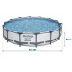 Басейн каркасний 9 в 1 Bestway 56595 Steel Pro Max 427 см (M-9329315)