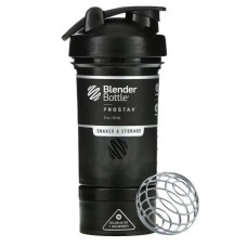 Шейкер спортивный BlenderBottle ProStak 22oz/650 мл с 2-мя контейнерами Black (PS 22oz Black/Black)