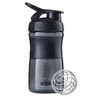 Шейкер спортивный BlenderBottle SportMixer Flip 20oz/590 мл Black (SM 20oz Black)