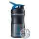 Шейкер спортивний BlenderBottle SportMixer Flip 20oz/590 мл Black/Cyan (SM 20oz Black/Cyan)
