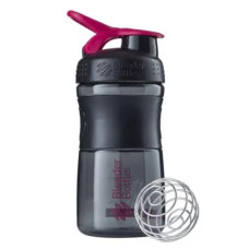 Шейкер спортивный BlenderBottle SportMixer Flip 20oz/590 мл Black/Pink (SM 20oz Black/Pink)