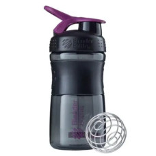 Шейкер спортивный BlenderBottle SportMixer Flip 20oz/590 мл Black/Plum (SM 20oz Black/Plum)
