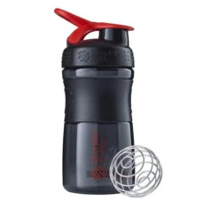 Шейкер спортивный BlenderBottle SportMixer Flip 20oz/590 мл Black/Red (SM 20oz Black/Red)
