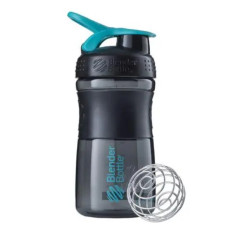 Шейкер спортивный BlenderBottle SportMixer Flip 20oz/590 мл Black/Teal (SM 20oz Black/Teal)