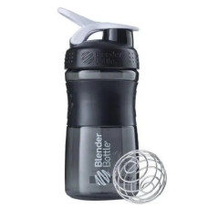 Шейкер спортивный BlenderBottle SportMixer Flip 20oz/590 мл Black/White (SM 20oz Black/White)