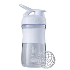 Шейкер спортивный BlenderBottle SportMixer Flip 20oz/590 мл White (SM 20oz White)