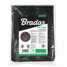 Агроткань против сорняков Bradas РР черный УФ 70 г 0,6 х 10 м (AT7006010)