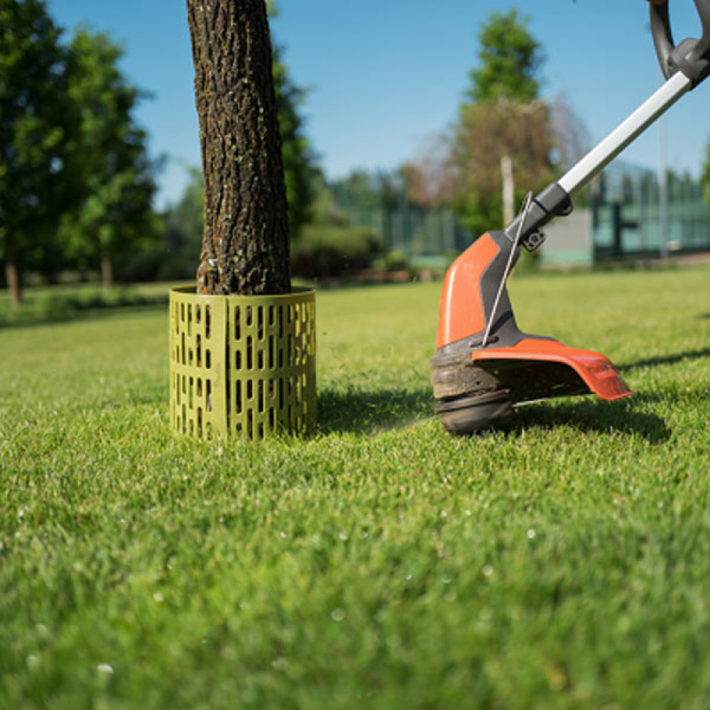 Бордюр Bradas TreeSave для захисту стволів дерев 20х33 см зелений OBO12033GR