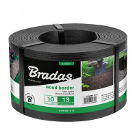 Бордюр Bradas WOOD BORDER 130 мм х 2,8 мм х 10 м черный OBWBK1013