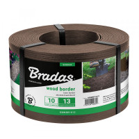 Бордюр Bradas WOOD BORDER 130 мм х 2,8 мм х 10 м коричневый OBWBR1013