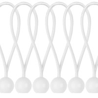 Петля еластична Bradas BUNGEE CORD HOOK з кулькою 15см 10 шт BCB-0515WH-B