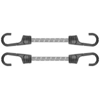 Шнур еластичний гумовий Bradas PVC BUNGEE CORD HOOK 40 см х 2 шт BCH2-08040GY-B