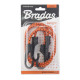 Шнур еластичний гумовий Bradas PVC BUNGEE CORD HOOK 60 см х 2 шт BCH2-08060OR-B