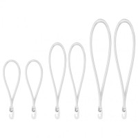 Петля еластична Bradas PVC BUNGEE CORD HOOK з гачком 18см, 25см, 40см BCH3-04SET1WH-B