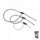 Набір шнурів Bradas BUNGEE CORD REGULATED з петельним затискачем BCR-05SET1GY-B