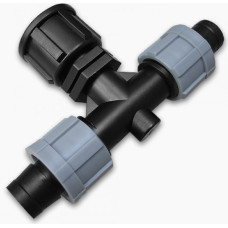 Тройник Bradas капельная лента х2/резьба внутренняя 1/2" 25 шт (DSTA05-12L)