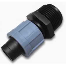 Адаптер Bradas для капельной ленты с наружной резьбой 1/2" 25 шт