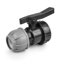 Кран Bradas для труб PE 50 мм х 6/4 PN16 з внутрішнім різьбленням (DSRA16V50F64)