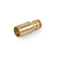 Ніпель Bradas BRASS латунний для з'єднання шлага 3/4", штуцер під шланг BR-2034