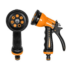 Пистолет Bradas для полива пластиковый ZEBRA TWIN 8 режимов BLACK LINE ECO-7203T