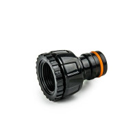 Адаптер Bradas на редукционный кран с внутренней резьбой 1" / 3/4" POWER JET BLACK LINE ECO-PWB2193 с ярлыком
